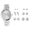 Dámska darčeková súprava Excellanc, hodinky a šesť párov strieborných náušníc