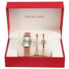Dámska darčeková sada Excellanc s hodinkami a dvoma náramkami
