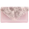 Dámska peňaženka Charm v prevedení listová kabelka ružová metalická