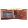 Luxusná pánska peňaženka Leonardo Verrelli z pravej kože hnedá patina