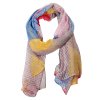 Ľahká šatka Charm 90 x 180 cm s abstraktným vzorom, mix farieb