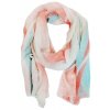 Pastelový väčší ľahký šál, 90 x 180 cm, mix farieb