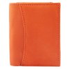 Mini peňaženka Excellanc oranžová z pravej kože