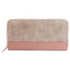 Dámska peňaženka dvojfarebná na šírku Charm ružovo-béžová
