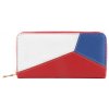 Dámska trojfarebná peňaženka Charm biela červená a modrá