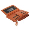 Puzdro na karty z pravej kože Leonardo Verrelli s ochranou RFID hnedá