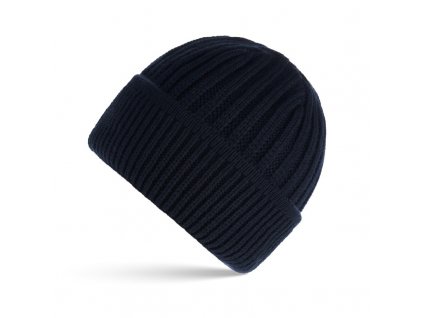 czapka meska beanie zimowa ciepla granatowa paolo peruzzi br 02 db