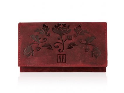 portfel damski vintage w kwiaty skorzany paolo peruzzi t 44 rd
