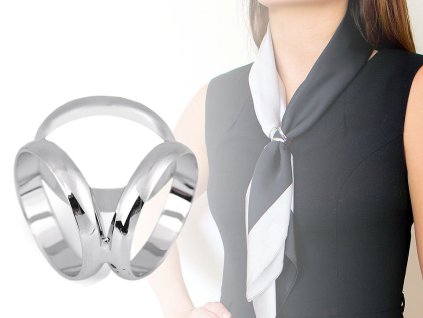 Spona / průvlek na šátek (Varianta 1 platina, Balení 1 ks)