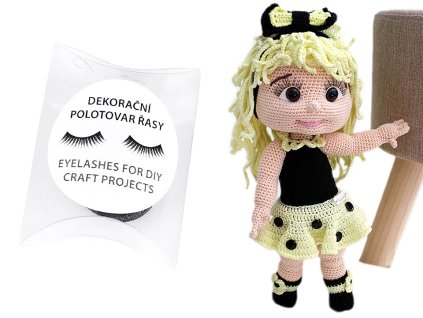 Dekorační polotovar řasy (Varianta černá, Balení 1 krab.)
