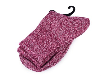 Ponožky teplé žíhané unisex (Varianta 7 modrá, Balení 1 pár)