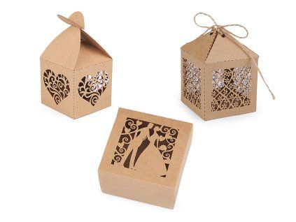Papírová krabička (Varianta 3 natural, Balení 10 ks)
