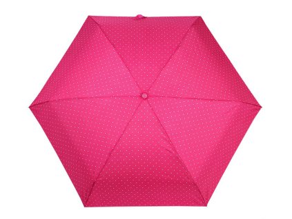 Skládací mini deštník s puntíky (Varianta 1 růžová malinová, Balení 1 ks)