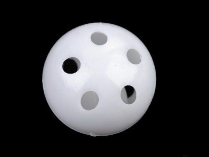Chrastítko kulička Ø33 mm (Varianta bílá, Balení 20 ks)