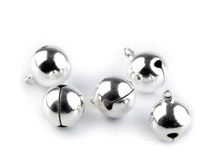 Rolničky Ø13; 15 mm (Varianta 1 (Ø13 mm) stříbrná, Balení 5 ks)