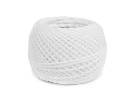 Bavlněná příze macrame / háčkovací 40 g rozčesávací (Varianta 1 (16) bílá, Balení 1 ks)
