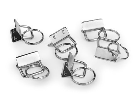 Kovová koncovka s kroužkem šíře 25 mm (Varianta 1 nikl, Balení 2 ks)