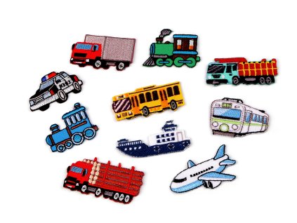 Nažehlovačka dopravní prostředky (Varianta 3 modrá tmavá loď, Balení 1 ks)