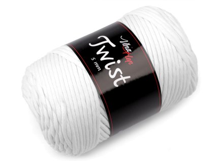 Bavlněná pletací příze Twist macrame 500 g rozčesávací (Varianta 1 (8002) bílá, Balení 1 ks)