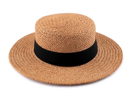 Dámský letní klobouk / slamák (Varianta 1 přírodní sv., Balení 1 ks)