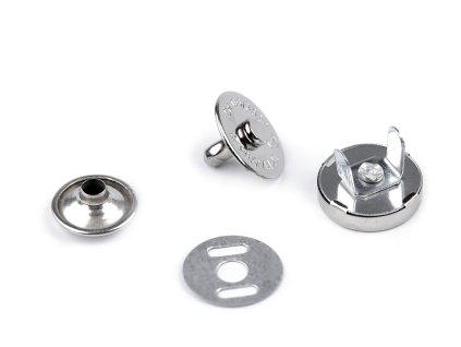 Magnetické zapínání Ø14 mm s nýtkem (Varianta 2 nikl černý, Balení 200 sada)