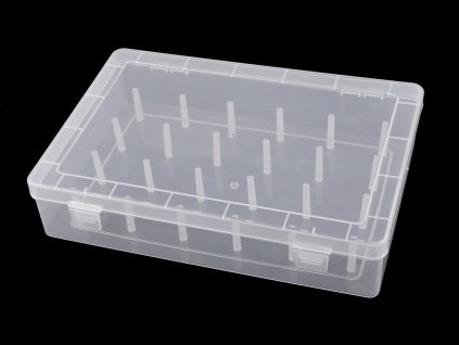 Plastový box na 24 ks nití (Varianta transparent, Balení 1 ks)