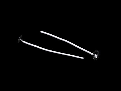 Knot na svíčky s plíškem 8,5 cm (Varianta bílá, Balení 100 ks)