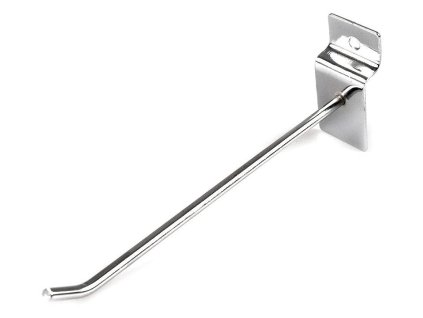 Háček délka 14 cm k dřevěným panelům na bižuterii (Varianta nikl, Balení 10 ks)