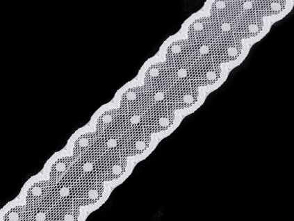 Elastická krajka / vsadka šíře 30 mm (Varianta 2 černá, Balení 25.2 m)