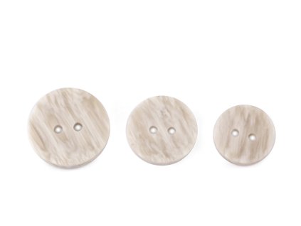 Knoflík velikost 24" (Varianta 1 (24") ecru, Balení 50 ks)