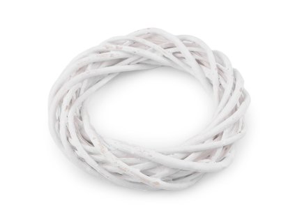 Proutěný věnec Ø20 cm (Varianta 1 bílá, Balení 1 ks)
