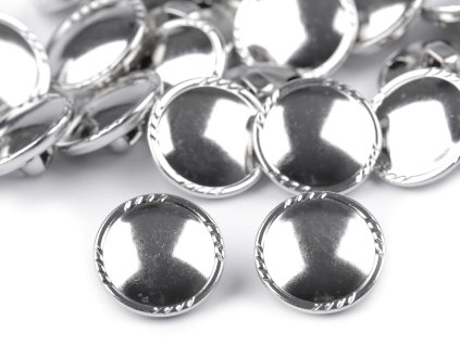 Kovový knoflík velikost 30" (Varianta 2 nikl černý, Balení 5 ks)