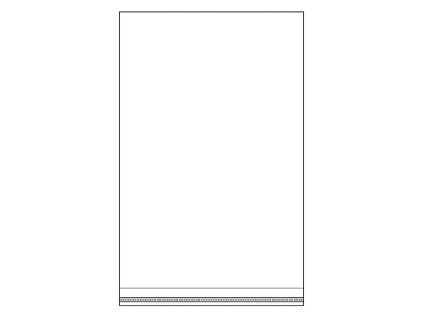 PP sáček s lepicí klopou 22x35 cm (Varianta transparent, Balení 100 ks)