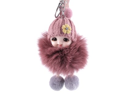 Přívěsek na batoh / klíče (Varianta 5 béžová tmavá, Balení 1 ks)