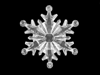 Dekorační vločky Ø10; 11 cm k zavěšení (Varianta 2 transparent, Balení 1 ks)