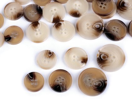 Knoflík velikost 28", 32", 40" (Varianta 3 (32") béžová světlá, Balení 10 ks)