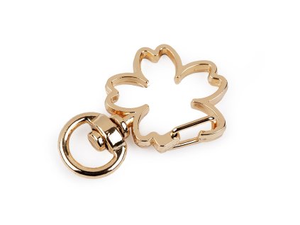 Kovová karabina otočná čtyřlístek, průvlek 8 mm (Varianta 2 černá, Balení 2 ks)