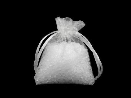 Dárkový pytlík 7x9 cm organza (Varianta 1 bílá, Balení 5 ks)