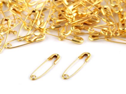 Spínací špendlíky délka 20 mm sypané (Varianta 1 stříbrná, Balení 100 ks)