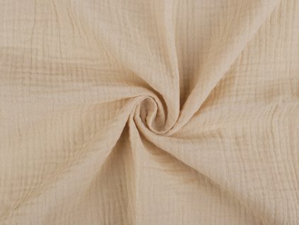 Mušelín / dvojitá gázovina (Varianta 5 (5) hnědá světlá, Balení 1 m)