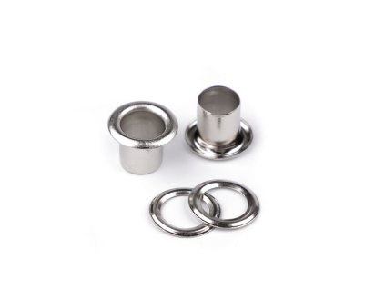 Průchodky s podložkou vnitřní Ø6 mm / vnější Ø11 mm (Varianta 1 nikl, Balení 20 pár)