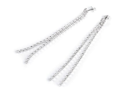Štrasové náušnice jablonecká bižuterie (Varianta 1 crystal, Balení 1 pár)