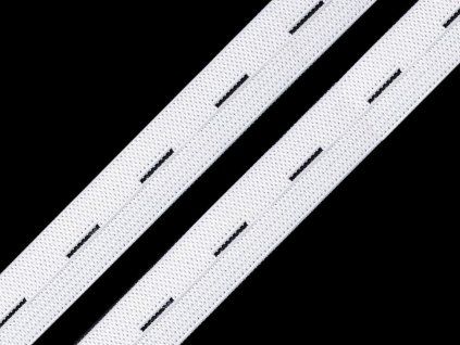 Pruženka dírková šíře 20 mm (Varianta 2 černá, Balení 25 m)