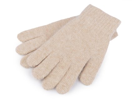 Pletené rukavice unisex (Varianta 1 béžová světlá, Balení 1 pár)