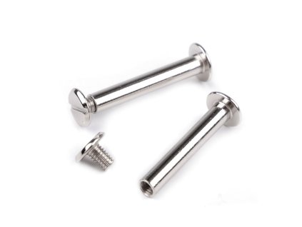 Knihařský šroub 29 mm, 39 mm (Varianta 1 (29 mm) nikl, Balení 10 pár)