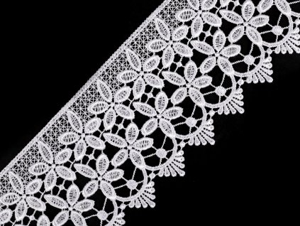 Vzdušná krajka šíře 85 mm (Varianta 2 černá, Balení 1 m)