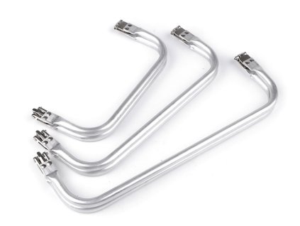 Rám hliníkový / ucho na výrobu tašky (Varianta 3 (30x10 cm) nikl, Balení 1 ks)