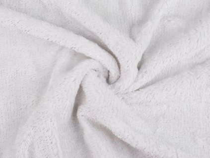 Kožešina s lurexem (Varianta 2 (370 g/m²) černá stříbrný lurex, Balení 1 m)