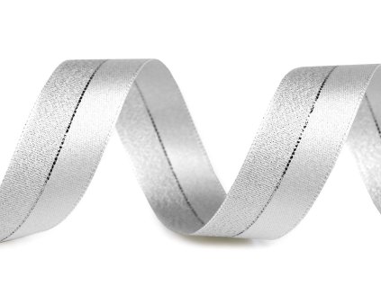 Stuha s lurexem šíře 25 mm (Varianta 241 krémová světlá, Balení 20 m)