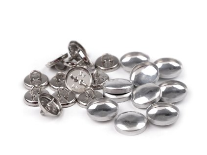Knoflík na potahování celokovový velikost 24" (Varianta nikl, Balení 100 sada)